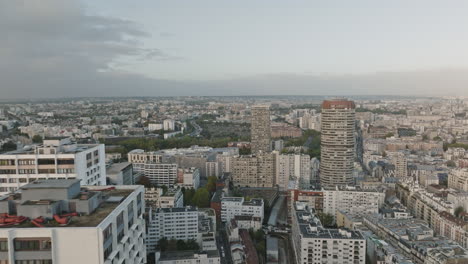 Paris-13th:-Aerial-perspective-showcases-diverse-architecture.