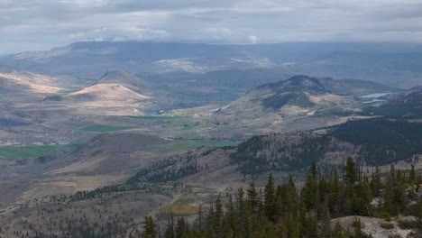 Observing-Ashcroft,-BC's-Landscape-from-the-Sky:-Untouched-Forests-and-Semi-Arid-Desert-Environment-on-a-Cloudy-Day