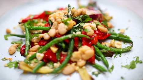 Mixed-bean-salad-on-a-plate