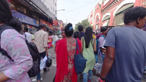 Nuevo-Mercado-De-Kolkata,-Uno-De-Los-Mercados-Congestionados-De-Kolkata.