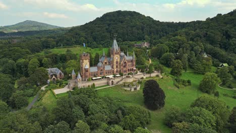 Trappings-of-the-rich-evident-at-Schloss-Drachenburg,-private-villa