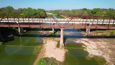 Footage-of-the-Old-Point-Brazos-Point-Bridge-in-Texas