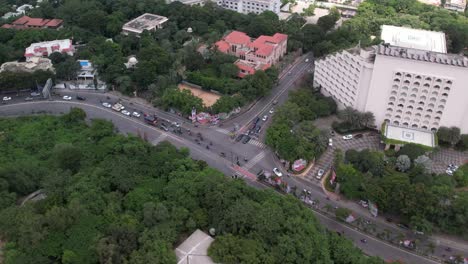 aerial-video-of-Hyderabad's-central-business-district