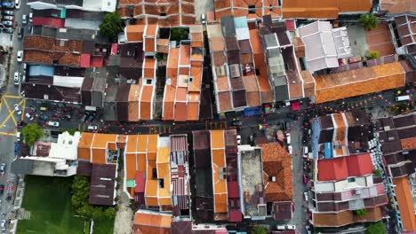 Birdseye-view-of-residents-and-tourists-at-Penang-Street-art-district