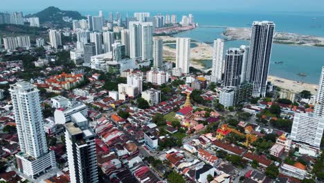 Cinematic-footage-of-Penang-City-and-some-of-the-imposing-tall-buildings