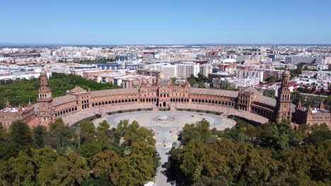 Plaza-De-Espana,-Seville