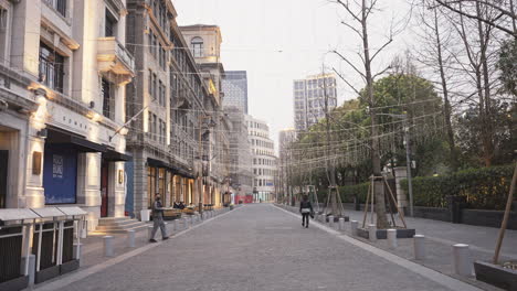 Calles-Vacías-De-Shanghai-Días-Antes-Del-Cierre-Pandémico-De-Covid-19-En-Toda-La-Ciudad-En-2022