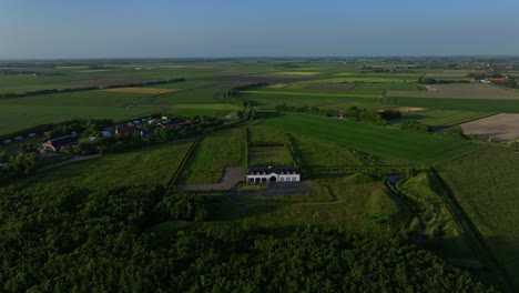 Aerial-View-of-Luxurious-Villa-Zoutelande-Enveloped-by-Green-Fields-and-Forests