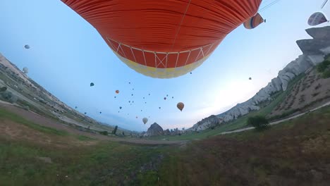 balloon-trip-over-cappadocia-turkey,-balloon-trip