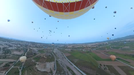 Ballonfahrt-über-Kappadokien,-Türkei,-Kapadokien