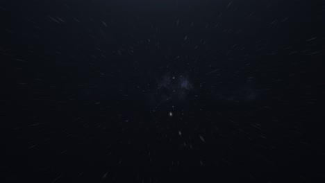 POV-Flug-Durch-Sternhaufen-Im-Weltraum,-Nebel,-Leuchtende-Konstellation,-Raumfahrt