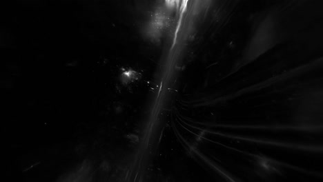 Black-background-of-the-universe-warping.-Seamless-loop