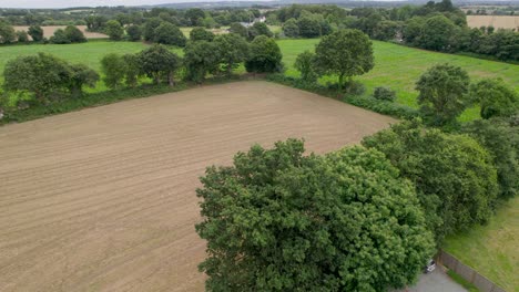 Bewirtschaftete-Weizenfelder-In-Frankreich.-Drohnenansicht-Aus-Der-Luft