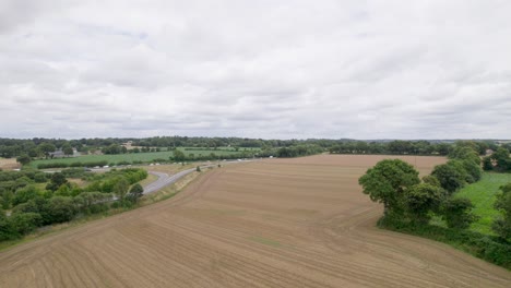 Birdseye-view-of-Brittany-rural-landscape-in-France