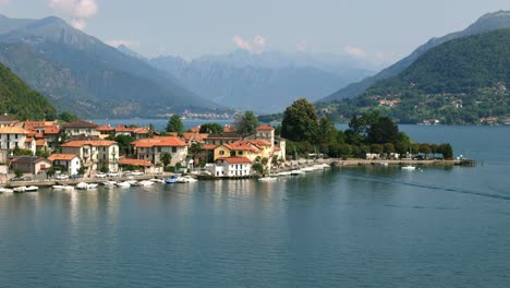 Picturesque-Italian-Pella-town-on-Lake-Orta-in-Piedmont-region-of-Italy