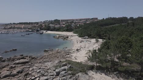 Raw-Footage-of-Forest-Next-to-Marina-Ending-in-Secret-Beach-in-Spain