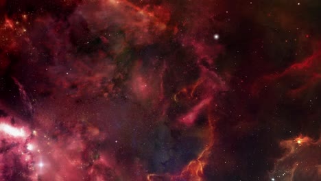 Blick-Auf-Den-Majestätischen-Kosmischen-Roten-Nebel-4k