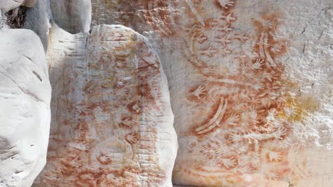 The-ancient-tradition-of-rock-art-cave-painting-created-by-the-Aboriginal-first-nations-people-of-Australia