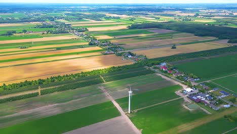 Luftdrohnenansicht-Von-Windkraftanlagen,-Teil-Eines-Windparks