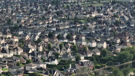 Aerial-view-of-dense-suburbs-in-Montreal