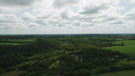 Green-Nature-Landscape-In-Oronoco-Countryside-In-Minnesota,-USA
