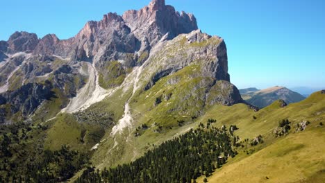 Malerische-Aussicht-Auf-Die-Majestätische-Felsige-Bergkette