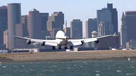 Airbus-a220-landing-at-Boston-Logan-International-Airport