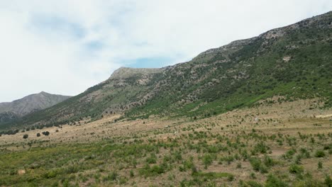 Grandes-Campos-En-La-Base-De-La-Montaña-En-Albania.