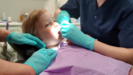 7-Year-Old-Girl-Prepared-for-Tooth-Extraction-at-Dentist-Clinic