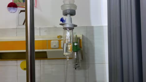 The-sterile-Baxter-Infusion-system-drips-fluid-or-medication-at-a-medical-institution