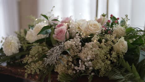 Elegant-floral-arrangement-with-soft-focused-backdrop