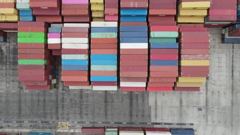aerial-view-of-colorful-shipping-containers-at-port