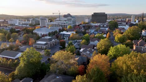 aerial-fast-push-into-huntsville-alabama-skyline-with-autumn-and-fall-leaf-color