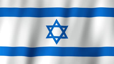 Waving-national-colours-of-Israel