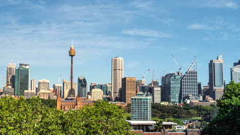 Sydney,-Australia's-city-skyline---daytime-time-lapse