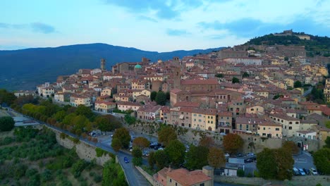 Great-aerial-top-view-flight-Historical-Hill-Town-Cortona-Tuscany-Arezzo-Italy