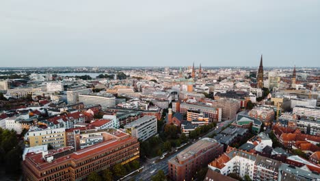 timelapse-day-to-night-view-of-the-city-of-hamburg,-germany,-panoramic-view