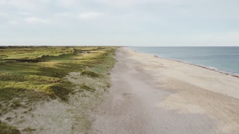 A-Peaceful-Scene-Featuring-an-Unobstructed-Vista-of-the-Shoreline---Drone-Flying-Forward
