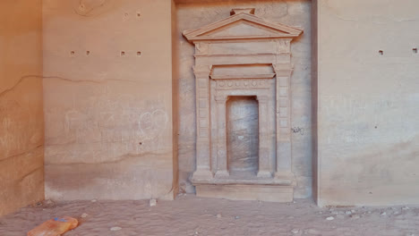 Carved-doorway,-Petra
