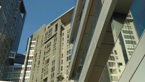 Contemporary-buildings-with-a-sky-bridge-connection