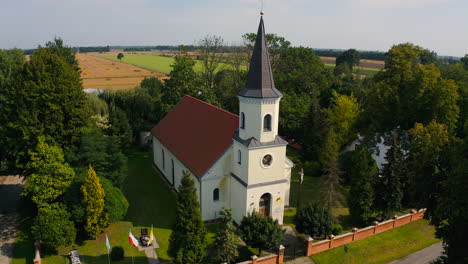 Aerial-shot,-top-view-of-Church-of-st