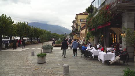 Tourist-Takes-Photos-of-Bellagio-Town-near-Lake-Como