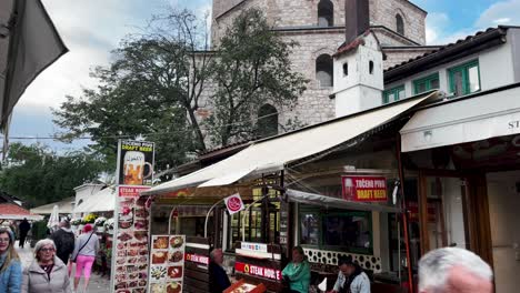 SARAJEVO:-Old-Town,-Street-Exploration,-Fortress-Discoveries,-Sunrise,-Bazaar-Strolls,-Historical-Sites,-Scenic-Walk,-Bosnia-and-Herzegovina,-Cobblestone-Streets,-Mosque-Visits