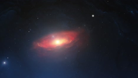 Gaswolken-Und-Galaxie-In-Der-Dunkelheit-Im-Weltraum