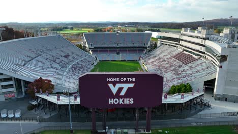 Welcome-to-the-VT-Hokies-scoreboard-at-Lane-Stadium-on-Virginia-Tech-campus