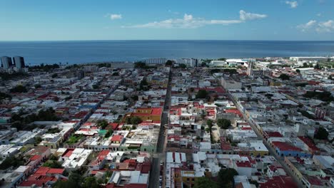 drone-shot-of-campeche-main-street-in-mexico