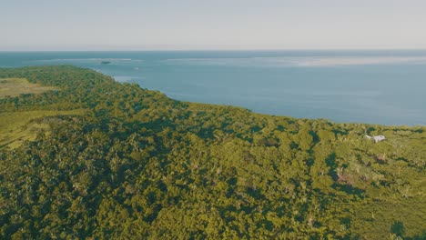 Panoramic-aerial-shot-of-tropical-forest-in-Madagascar
