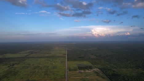 Drohnenaufnahme-Von-Landwirtschaftszonen-In-Yucatan,-Mexiko