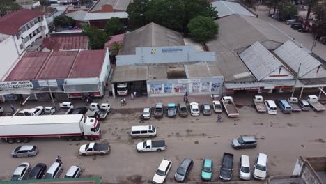 Drohnenvideo-Von-Geschäften-In-Der-Innenstadt-Von-Bulawayo,-Simbabwe