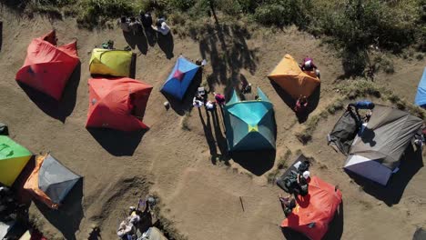 Aerial-view-of-Andong-mountain-peak-showing-campers